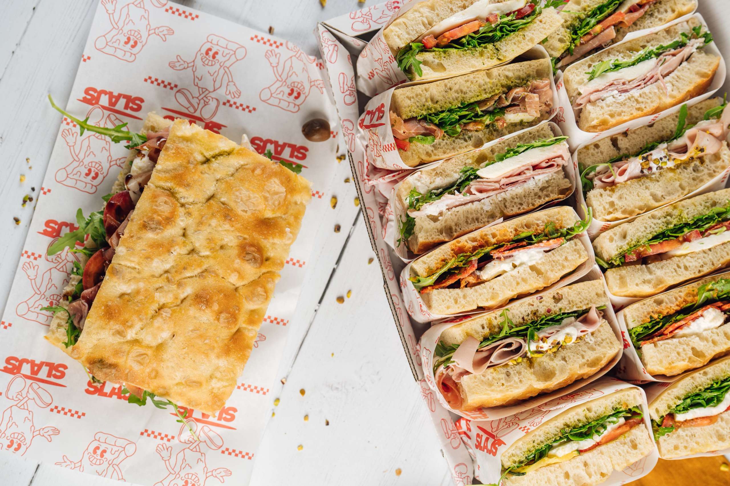 Focaccia sendviči